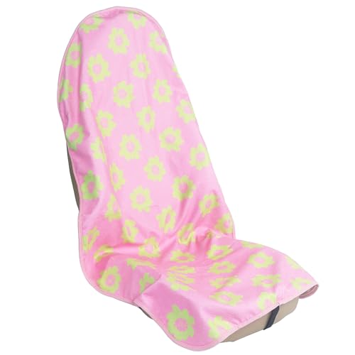 Car Seat Cover Protector Front Seats (1Pcs Front Seat Towel / Flower and Pink)