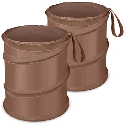 Car Trash Can (Brown / 1 Gallons-2 Packs)