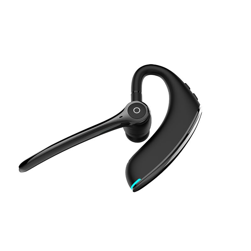 Bluetooth Earpiece Headphone Dual Noise Cancelling Mic Painless Open (Single Ear Headphone F910 Black)