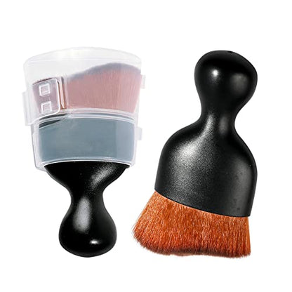 Car Interior Detailing Brush (Black&brown With Cap)