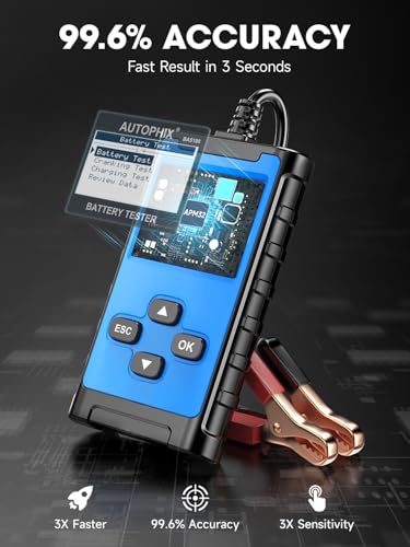 BAS100 12V 24V Car Battery Tester (Sky Blue)