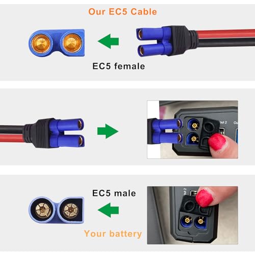 EC5 Jump Starter Cable with Battery Clamps