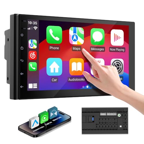 Double Din Car Stereo Radio with 7 inch HD Touchscreen (32GB (No Camera))