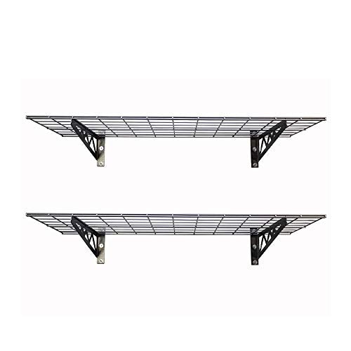 Steel Garage Wall Shelves 2 (24"x48" (2-Pack) / Hammertone)