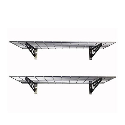 Steel Garage Wall Shelves 2 (24"x48" (2-Pack) / Hammertone)