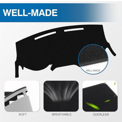 Black Dash Cover for Dodge Grand Caravan 2011 (Grand Caravan 11-20(black))