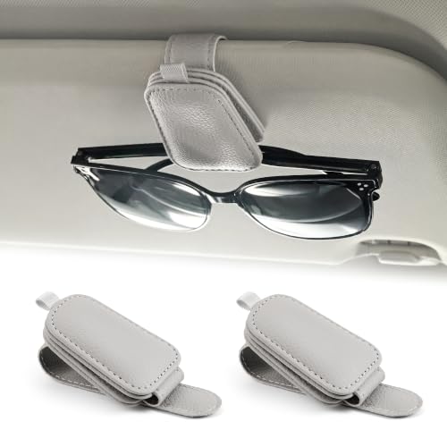Sunglasses Holder for Car Sun Visor (2 / GREY)