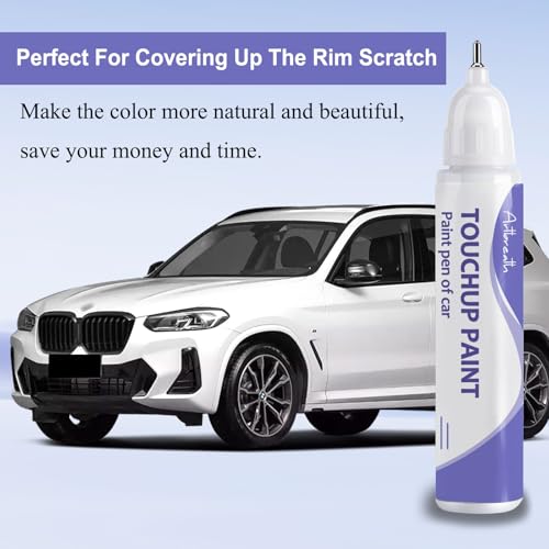 Mineral White A96 Touch Up Paint for BMW OEM Color Match Car Paint Pen (Mineral White (A96))
