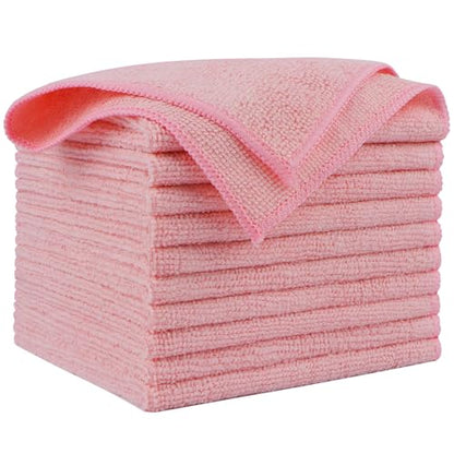 Microfiber Cleaning Cloth Pink 10PK (Pink / 10PK)