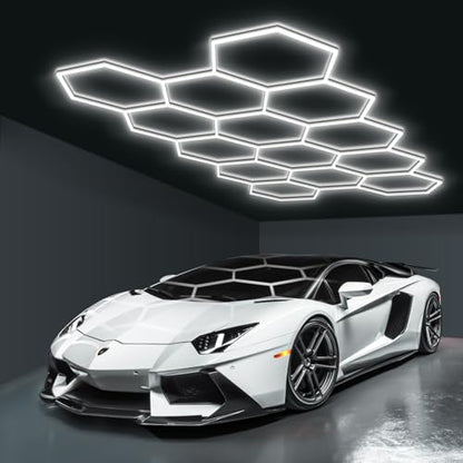 Hexagon Garage Lights (14-Girds / Non-Dimmable)