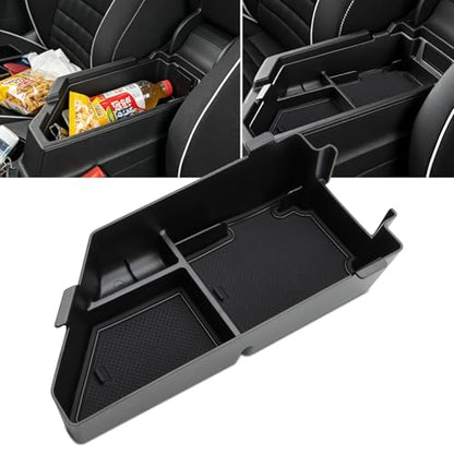Car Center Console Organizer Tray Compatible for 2020 2021 2022 2023 2024 2025 2026 Volkswagen VW Jetta Accessories Armrest Storage Box Tray Organizer Middle Console Insert Holder
