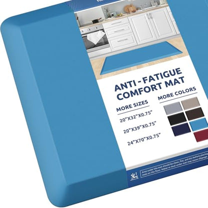 0.8" Thick Kitchen Mat Cushioned Anti Fatigue Rug Comfort Floor Mats (Green / 39"L x 20"W x 0.8"Th)