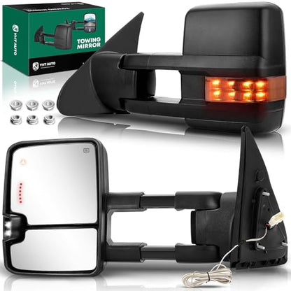 Towing Mirrors for Toyota Tundra 2007 (Black)