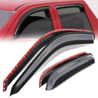 4PCS Tape On Window Visors for 2000 (00-06 Cadillac Escalade/GMC Yukon)
