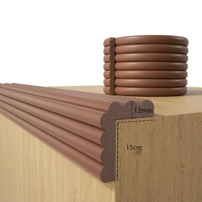 Baby Proofing Wall Corner Protector (Coffee Brown / 6.56Ft x 5.9"W x 0.47"Th)