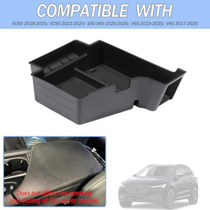 Car Armrest Storage Box Compatible with Volvo XC60 2018