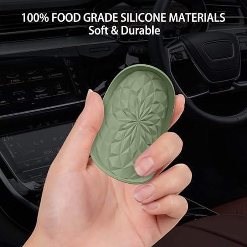 Car Coasters for Cup Holders [4 Pack] (4pack-olive Green)