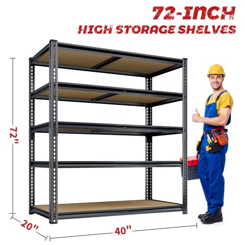 Storage Shelves (72" H x 40" W x 20"D)