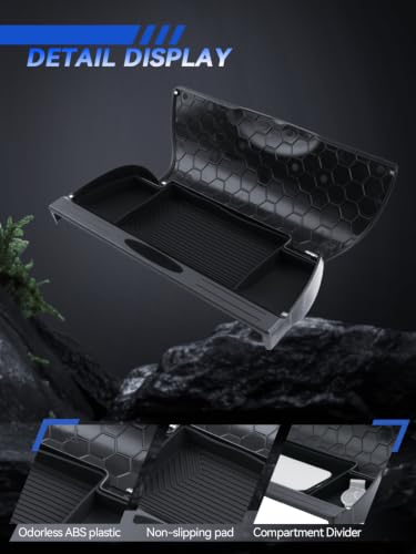for Sienna Dashboard Console Organizer 2025 2026 Toyota Sienna Accessories Behind Screen Organizer Storage Box Console Dash Tray (for 2025 2026 Toyota Sienna)