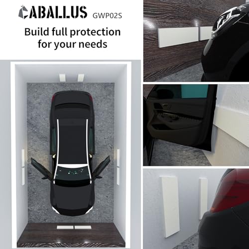 GWP02S Garage Wall Protector Car Door Protectors (2-Pack White)