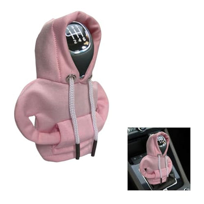 Car Gear Shift Hoodie Auto Shifter Knob Cover (Pink / 1 Pcs)
