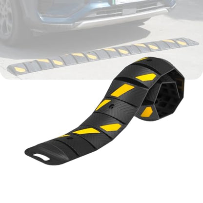 Portable Speed Bump 76x10x2in Foldable Reflective (76.7"x10"x1.8")