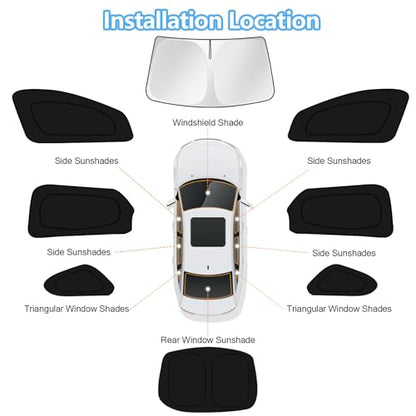 Car Window Shades for Kia K5 EX 2021 (FOR | K5 EX 2021-2025 (8pcs))