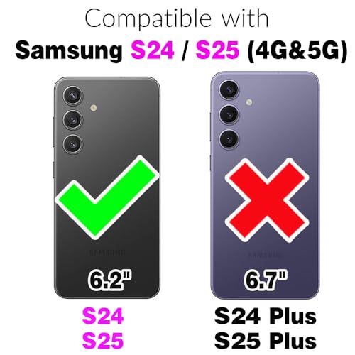 Compatible with Samsung Galaxy S24 (Brown / for S25/S24)