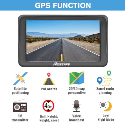 GPS Navigator for Car Truck 7 inch Touch Screen