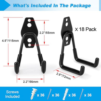 18 Pack Garage Hooks Heavy Duty (18 Pack)