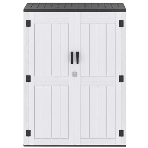 59 Cu. Ft. Vertical Storage Shed (Extra Tall-59 Cu Ft / Light Gray)