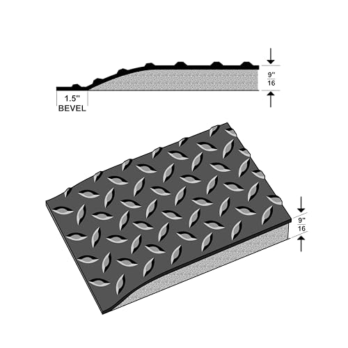American Classic Black Diamond Plate Anti (Black / 4' x 24')