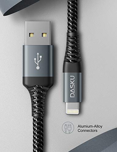 iPhone Charging Cable [MFi Certified] Long USB A Lightning Cable 10FT 3Pack (10FT / USB A / Black)