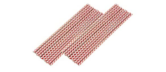 20PCS Bendable Car Air Vent Trim Strips (Red/Lattice)