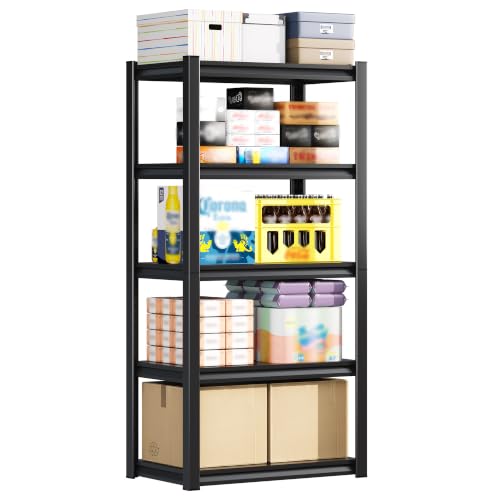 Metal Storage Shelves (27.5"Wx15"Dx58.7"H)