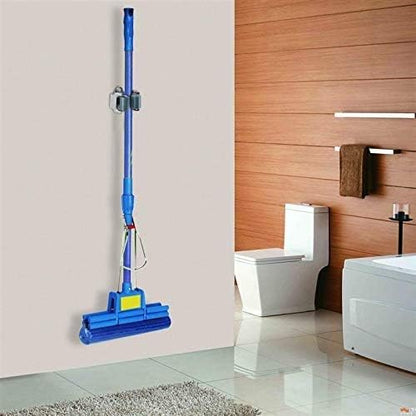 Mop and Broom Holder Big Size Hanging 1 KG Extra (10 / Matte Grey)