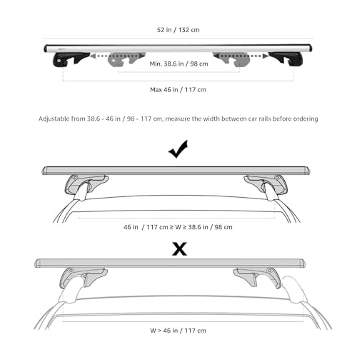 Cross Rail Roof Rack (52 inches)