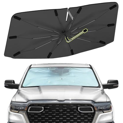 Windshield Sun Shade Umbrella for Dodge RAM 1500 2019 (Fit for Dodge RAM 1500 2019-2025)