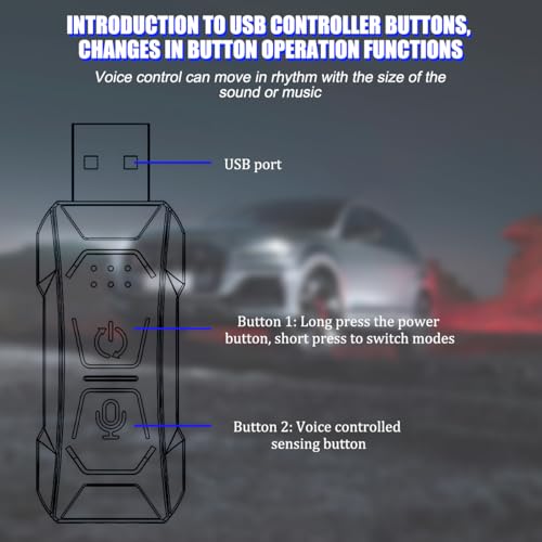 9.84FT EL Wire Interior Car LED Strip Lights