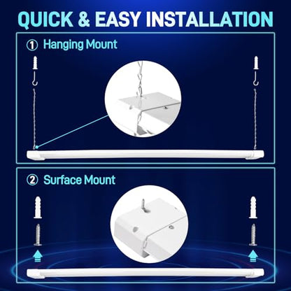 4 Pack 4FT LED Shop Light (White / 4ft-42w)