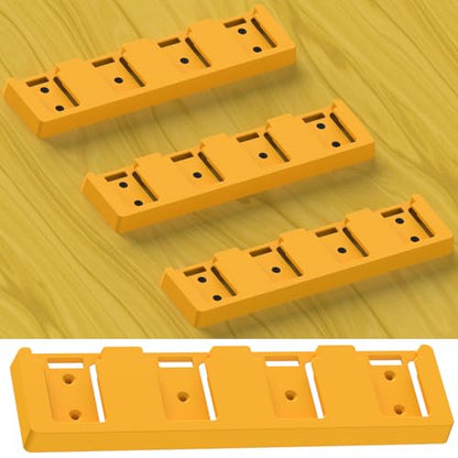 Battery Rack for DeWalt 20V (Yellow-4pc)