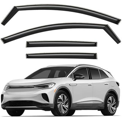 Window Deflectors Smoke Tinted in (For ID.4 21-26)