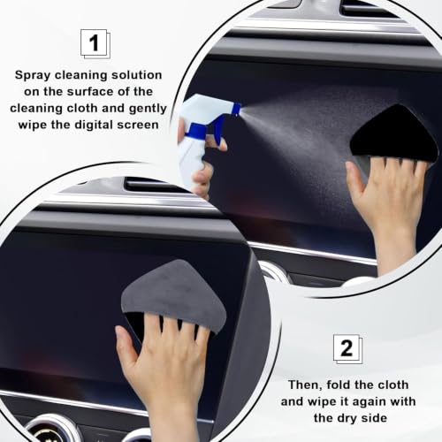 2PCS Car Screen Cleaner (Black& Grey)