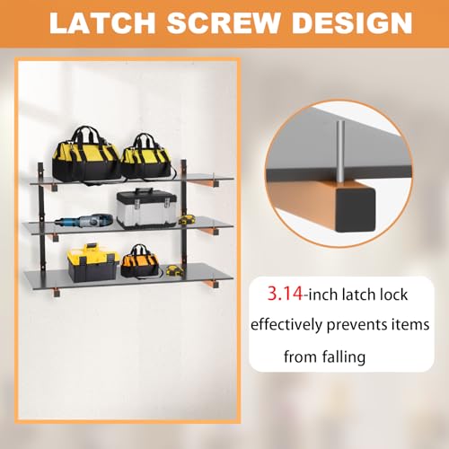 Lumber Rack Wall Mount (A– 6 Pack, 9 Level)