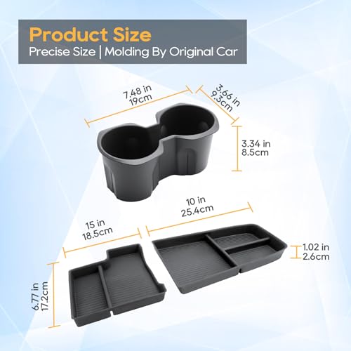 for BMW X1 U11 Center Console Organizer for 2023 2024 2025 2026 BMW X1 U11 Middle Armrest Storage Tray Insert (2023 2024 2025 2026 BMW X1 U11)