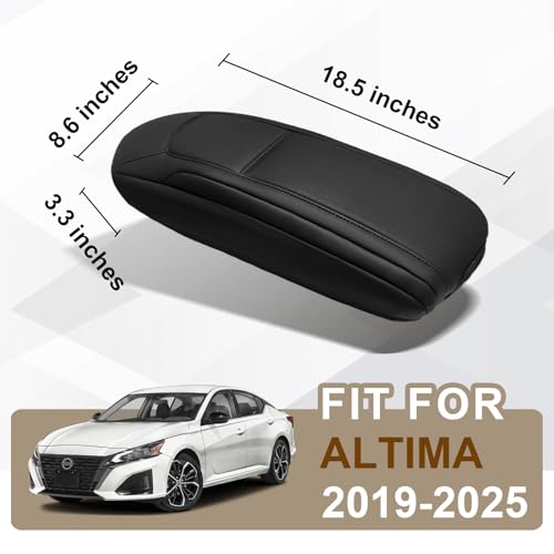 Armrest Cover for Nissan Altima 2019 (34) 19-25 |Altima| Black, Regular)