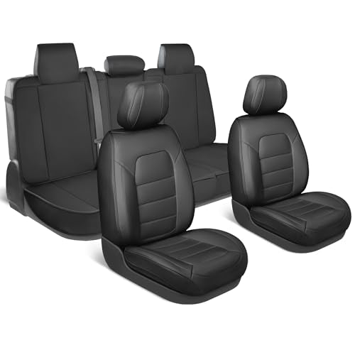 Curated Black Label Napa Leather Seat Covers for Cars & SUVs (Black Label – Set / Full Set)