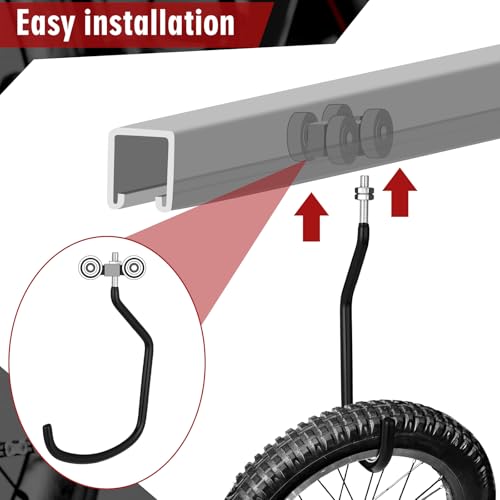 4 Pcs Machine Thread Bicycle Storage Hook (4.92 Inch / Black)