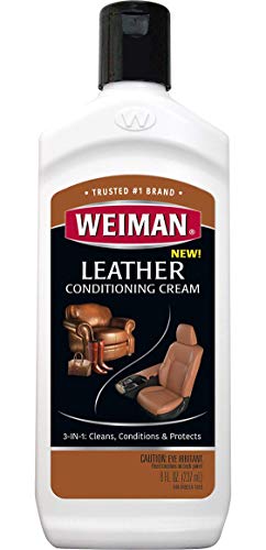 3 in 1 Deep Leather Cleaner & Conditioner Cream (8 Fl Oz (Pack of 1))