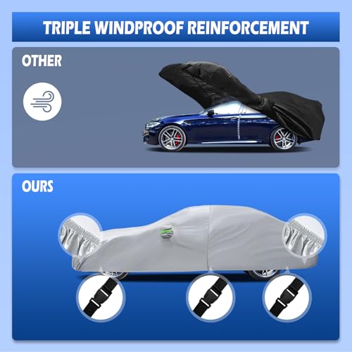 Car Cover Fit for 2007 (Silver / Custom Fit for BMW M5)